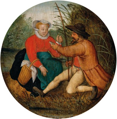 Ein Paar beim Angeln von Pieter Brueghel the Younger